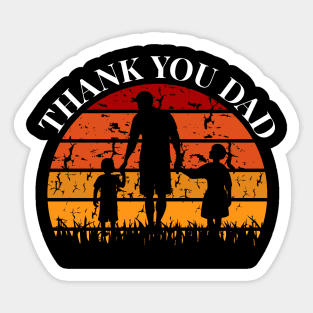 Thank You Dad Sticker